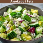 Zielona sałatka z awokado i fetą