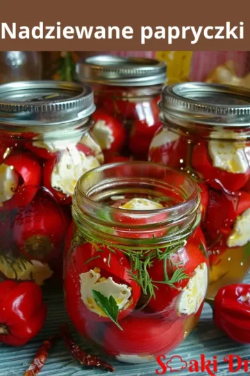 Nadziewane Papryczki z Serem i Ziołami