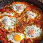 Szakszuka – jajka w pomidorach i papryce