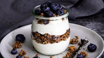 granola z jogurtem greckim i owocami