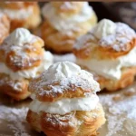 Ptysie z bitą śmietaną