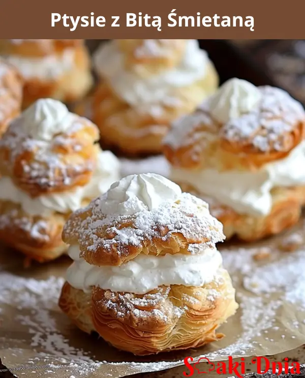 Ptysie z bitą śmietaną
