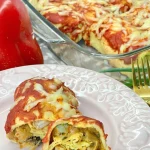BAKED PANCAKES Stuffed with chicken, mushrooms and zucchini