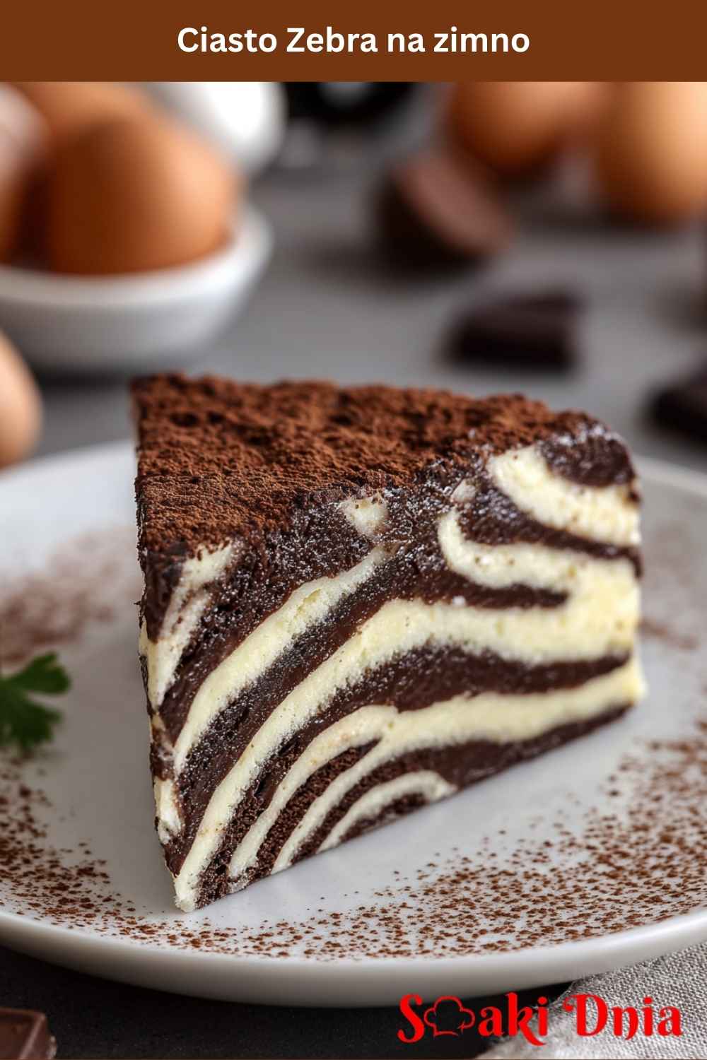 Ciasto Zebra na zimno – efektowny deser bez pieczenia 7 Ciasto Zebra na zimno