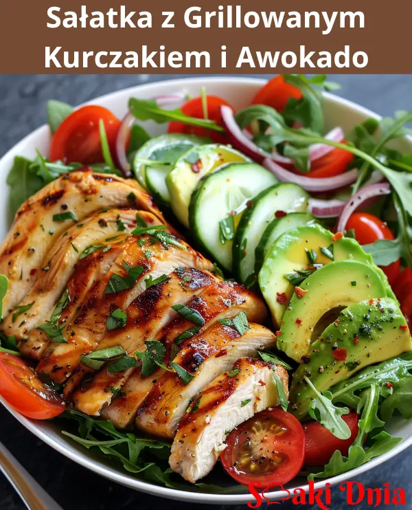 Sałatka z Grillowanym Kurczakiem i Awokado