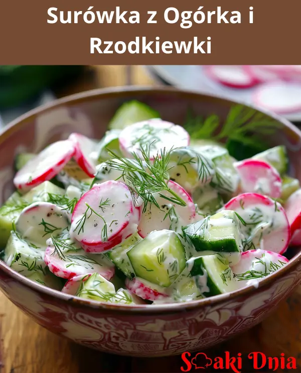 Surówka z Ogórka i Rzodkiewki
