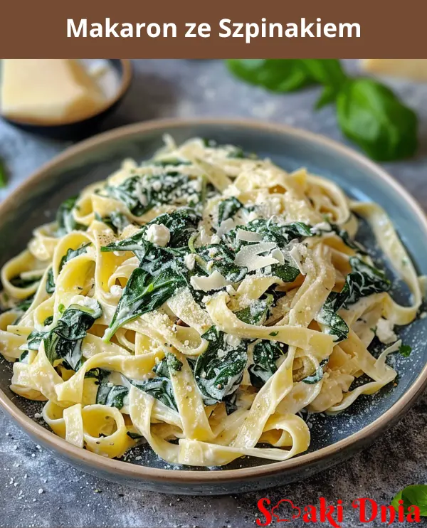 Makaron ze Szpinakiem