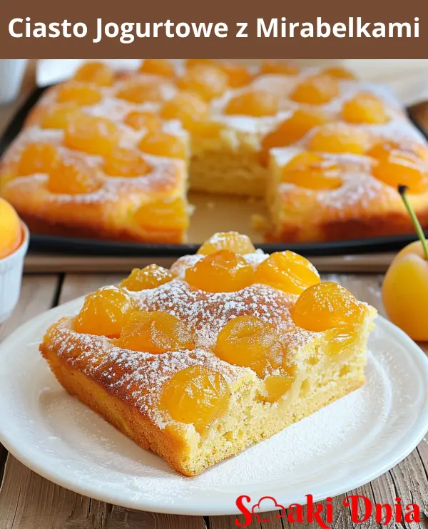 Ciasto Jogurtowe z Mirabelkami