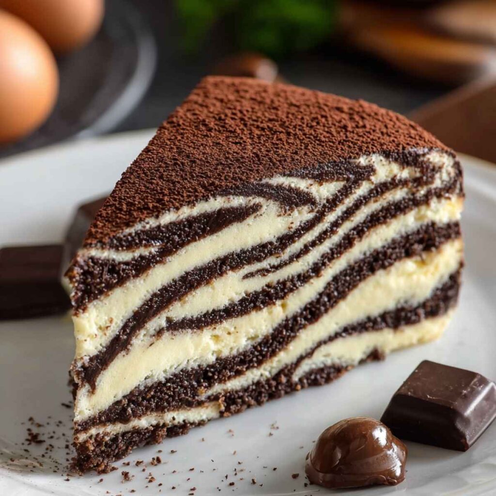 19 Ciast Bez Pieczenia, Które Zrobisz Bez Włączania Piekarnika 3 Ciasto Zebra na zimno