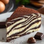 Ciasto Zebra na zimno – efektowny deser bez pieczenia 9 Ciasto Zebra na zimno