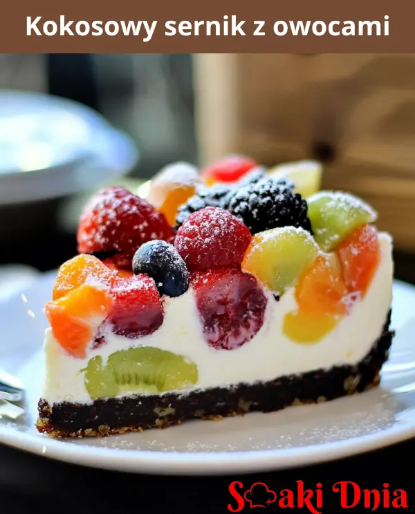 Kokosowy Sernik z Owocami