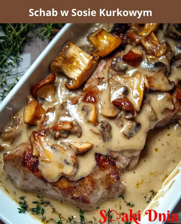 Schab w Sosie Kurkowym