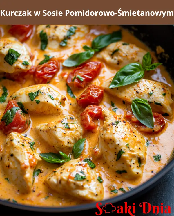 Kurczak w Sosie Pomidorowo-Śmietanowym