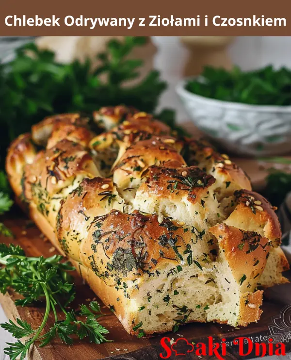 Chlebek Odrywany z Ziołami i Czosnkiem