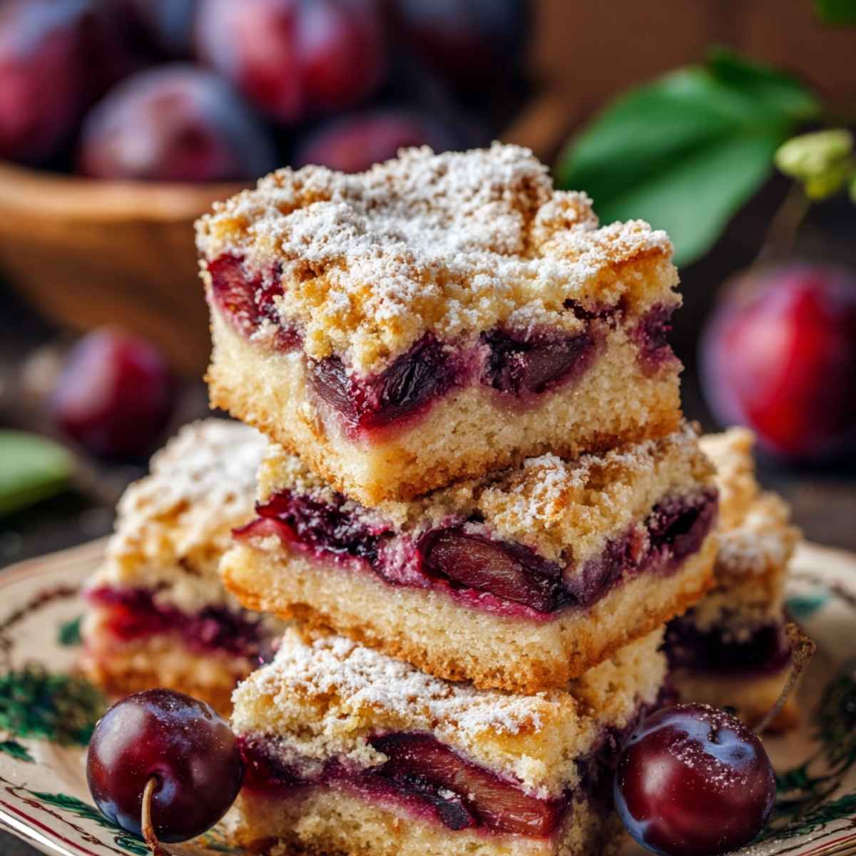 Ciasto ze śliwkami i kruszonką