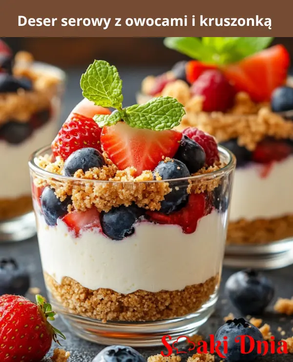 Deser serowy z owocami i kruszonką 3 Kopia – Dodaj naglowek 2024 09 30T225557.340 1 Smakidnia
