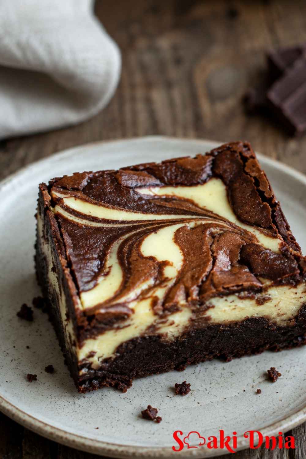 Sernikobrownie – przepis na wilgotne brownie z warstwą sernikową 4 Sernikobrownie