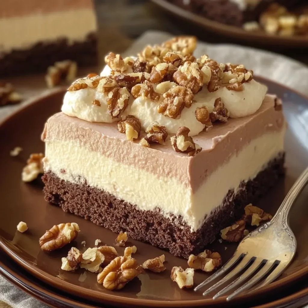 Ciasto Czekoladowo-Waniliowe z Orzechami