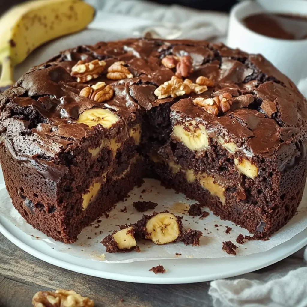 Czekoladowe ciasto z bananami 4 Czekoladowe Ciasto z Bananami