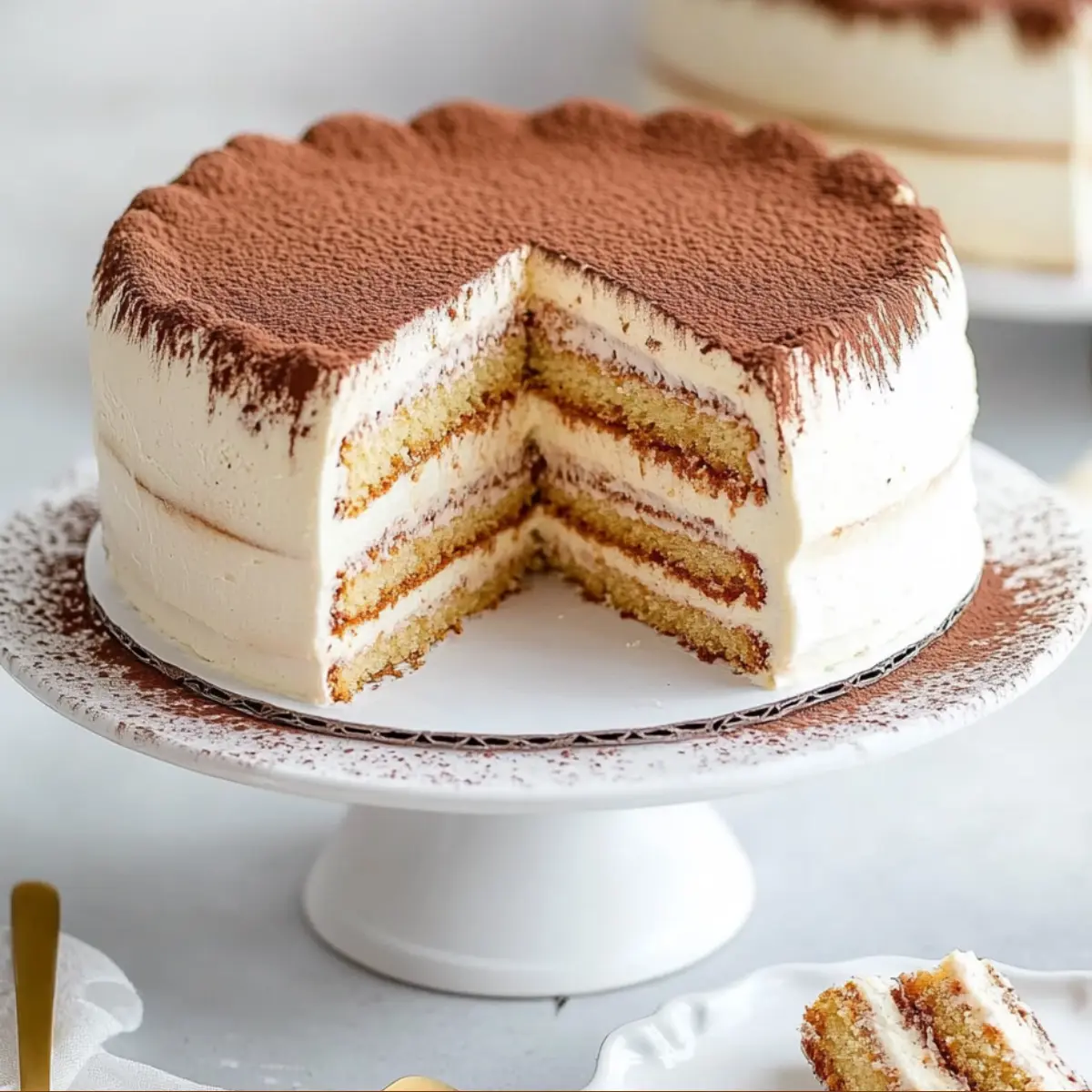 Tort tiramisu