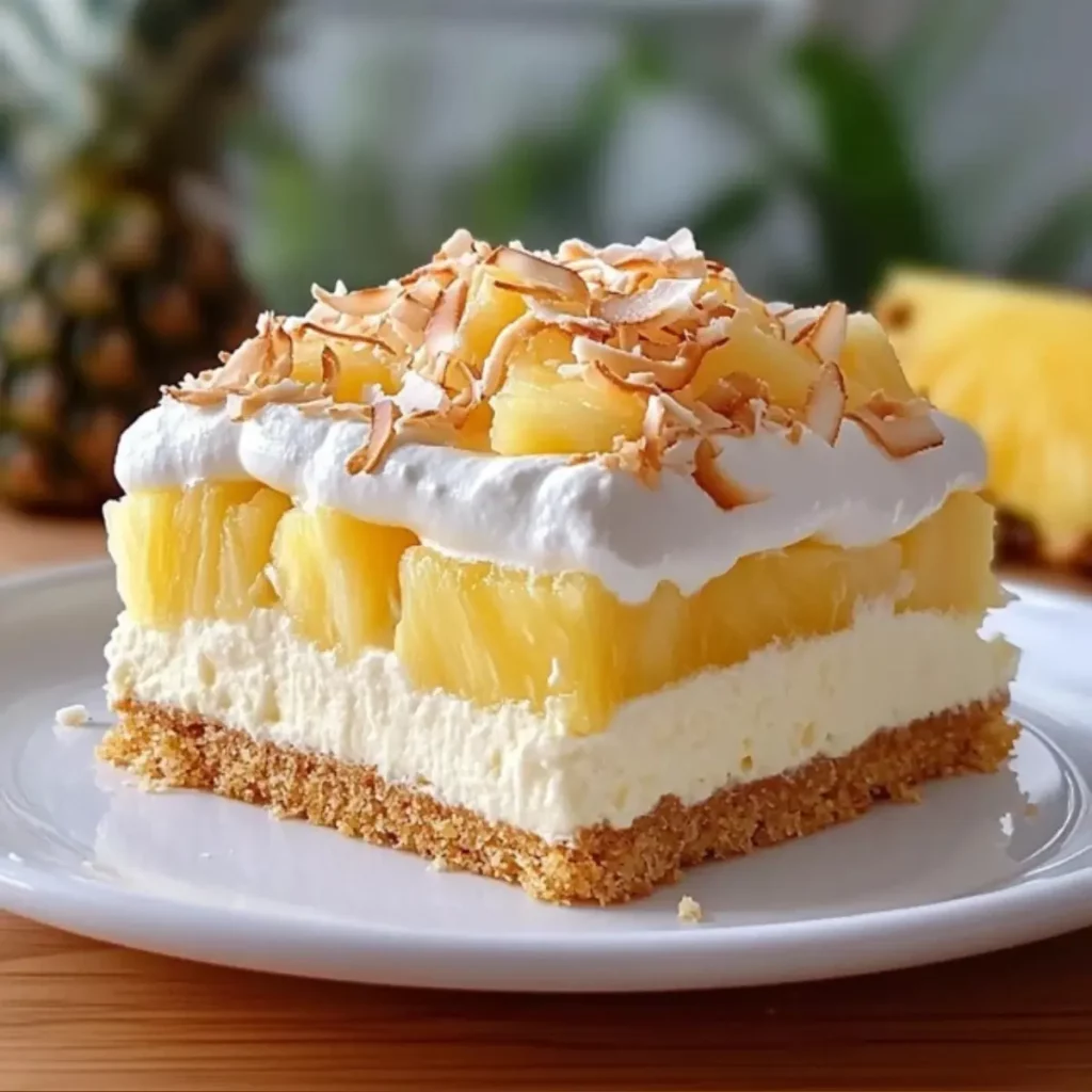 Tropikalne Ciasto Ananasowo-Kokosowe