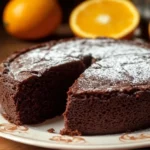 Czekoladowe ciasto z pomarańczą