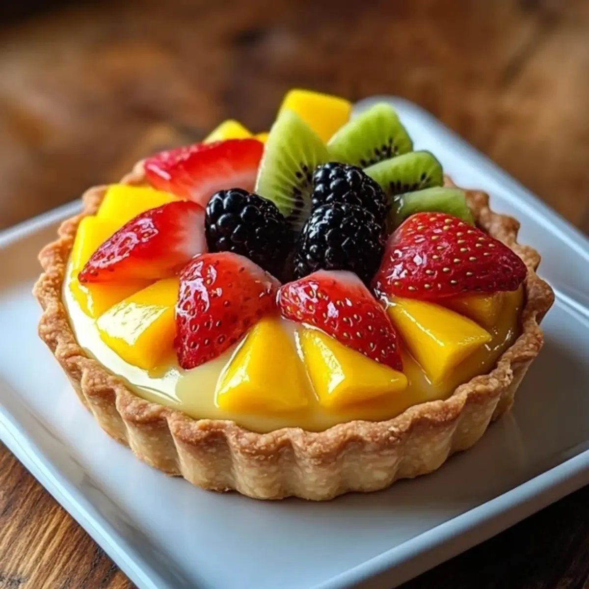 Tarta Owocowa z Kremem Budyniowym