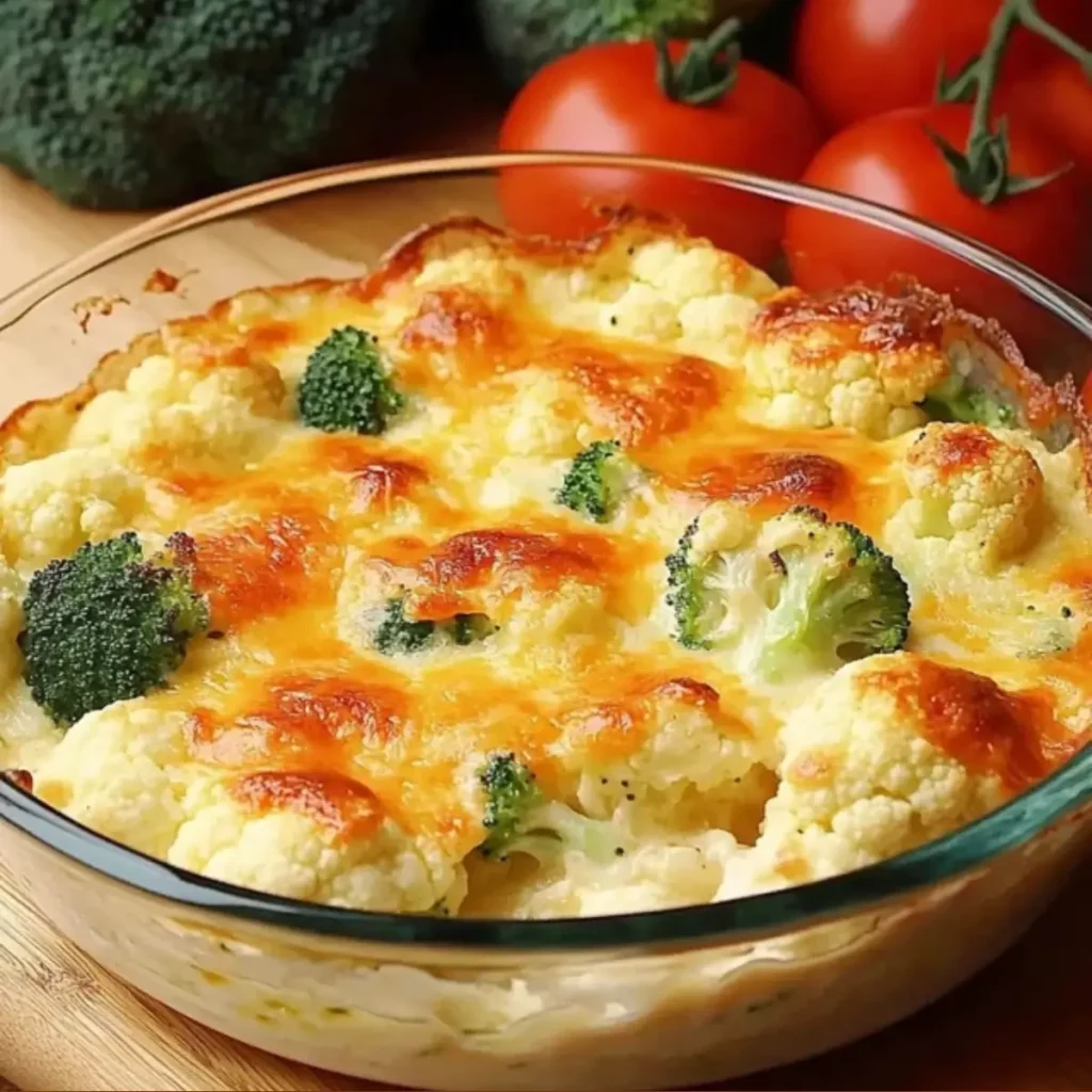 Zapiekanka z Kalafiora i Brokuła z Serem