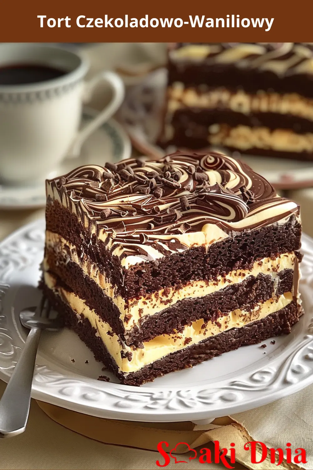 Tort Czekoladowo-Waniliowy