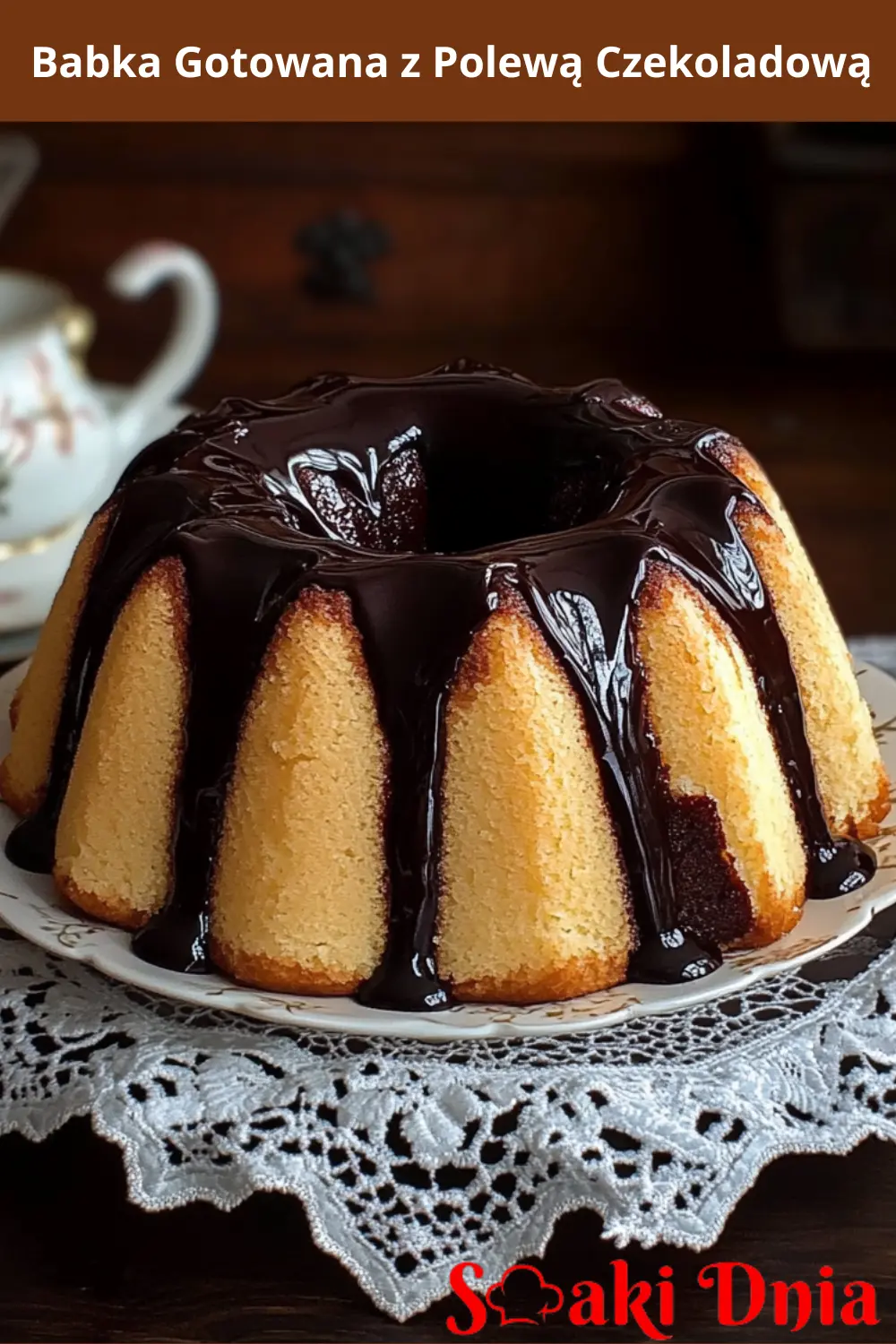 Babka Gotowana z Polewą Czekoladową