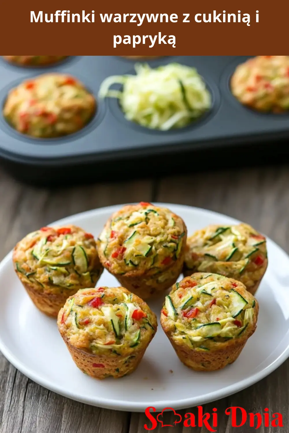 Muffinki Warzywne z Cukinią i Papryką