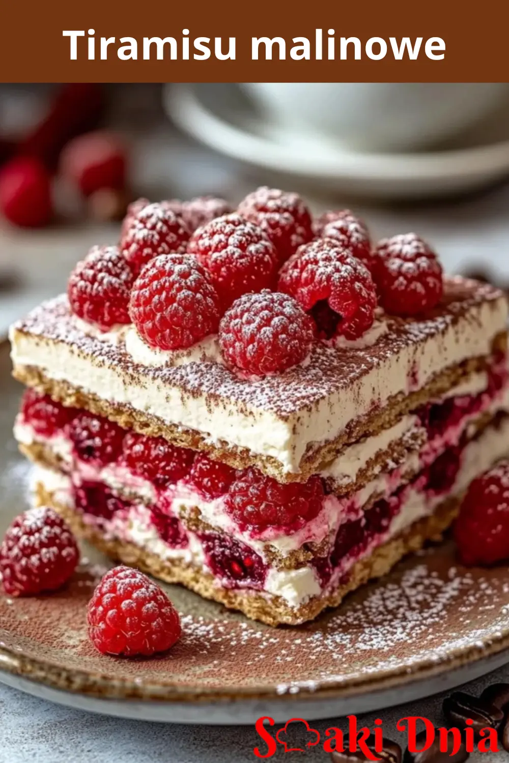 Tiramisu malinowe
