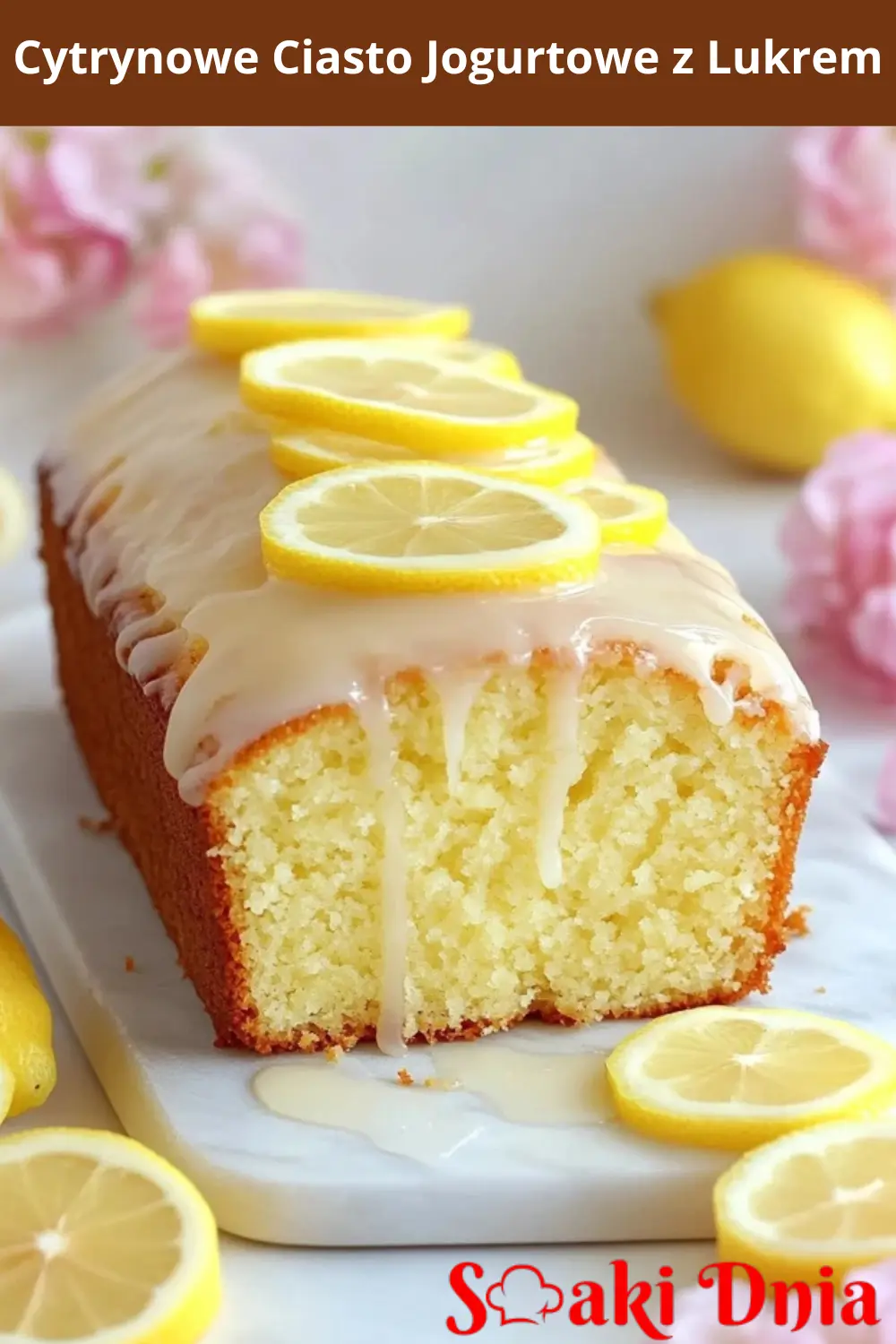 Cytrynowe Ciasto Jogurtowe z Lukrem