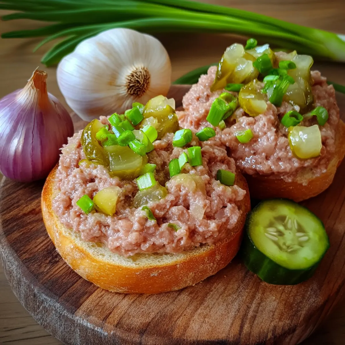 Pasta z Wędzonego Boczku z Cebulą i Majerankiem