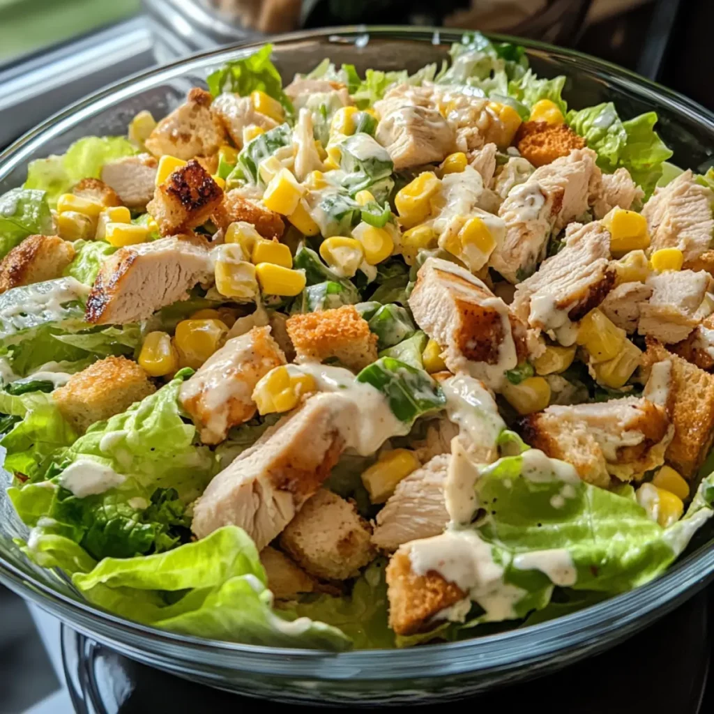 18 Sałatek na Wielkanoc, Które Znikną ze Stołu jako Pierwsze 16 Sałatka z Kurczakiem i Sosem Czosnkowym