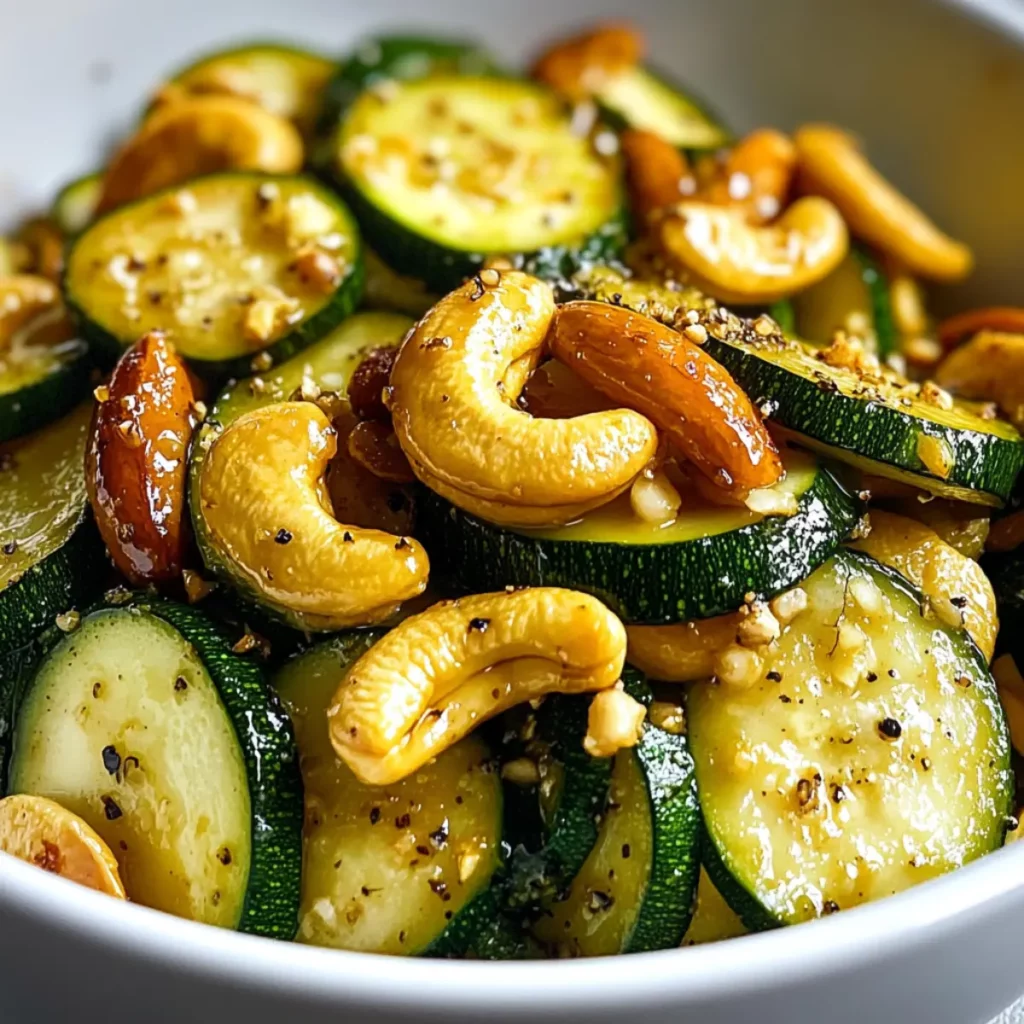 Smażona Cukinia z Orzechami Nerkowca