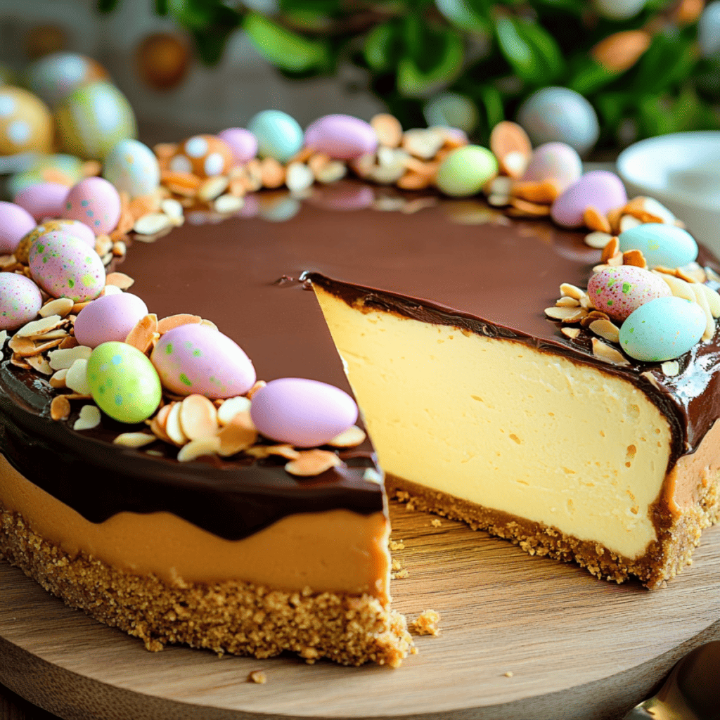 Sernik Wielkanocny z Czekoladą i Migdałami