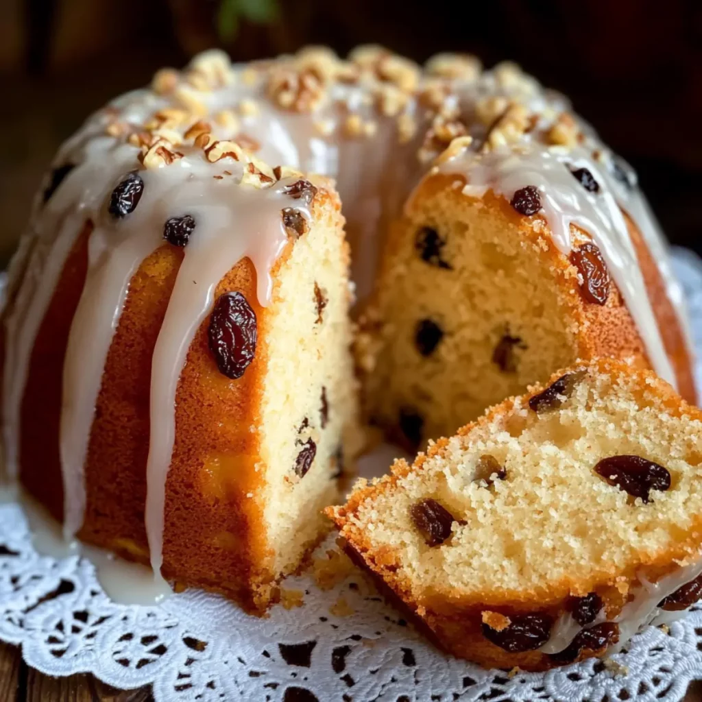 Babka Wielkanocna z Rodzynkami i Lukrem