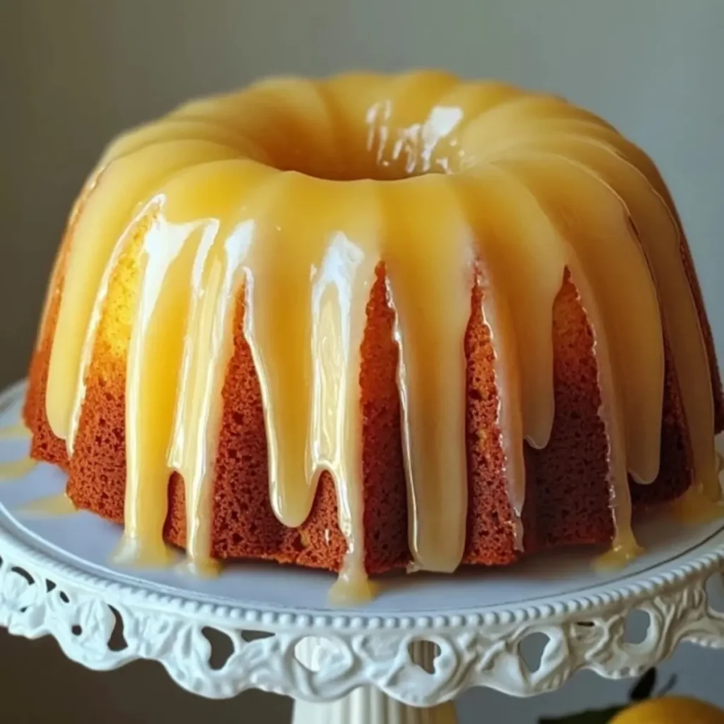 Cytrynowa babka z lemon curd