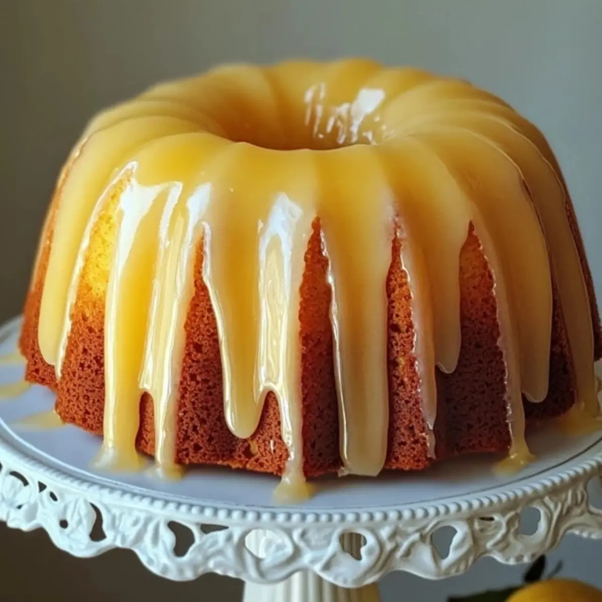 Cytrynowa babka z lemon curd