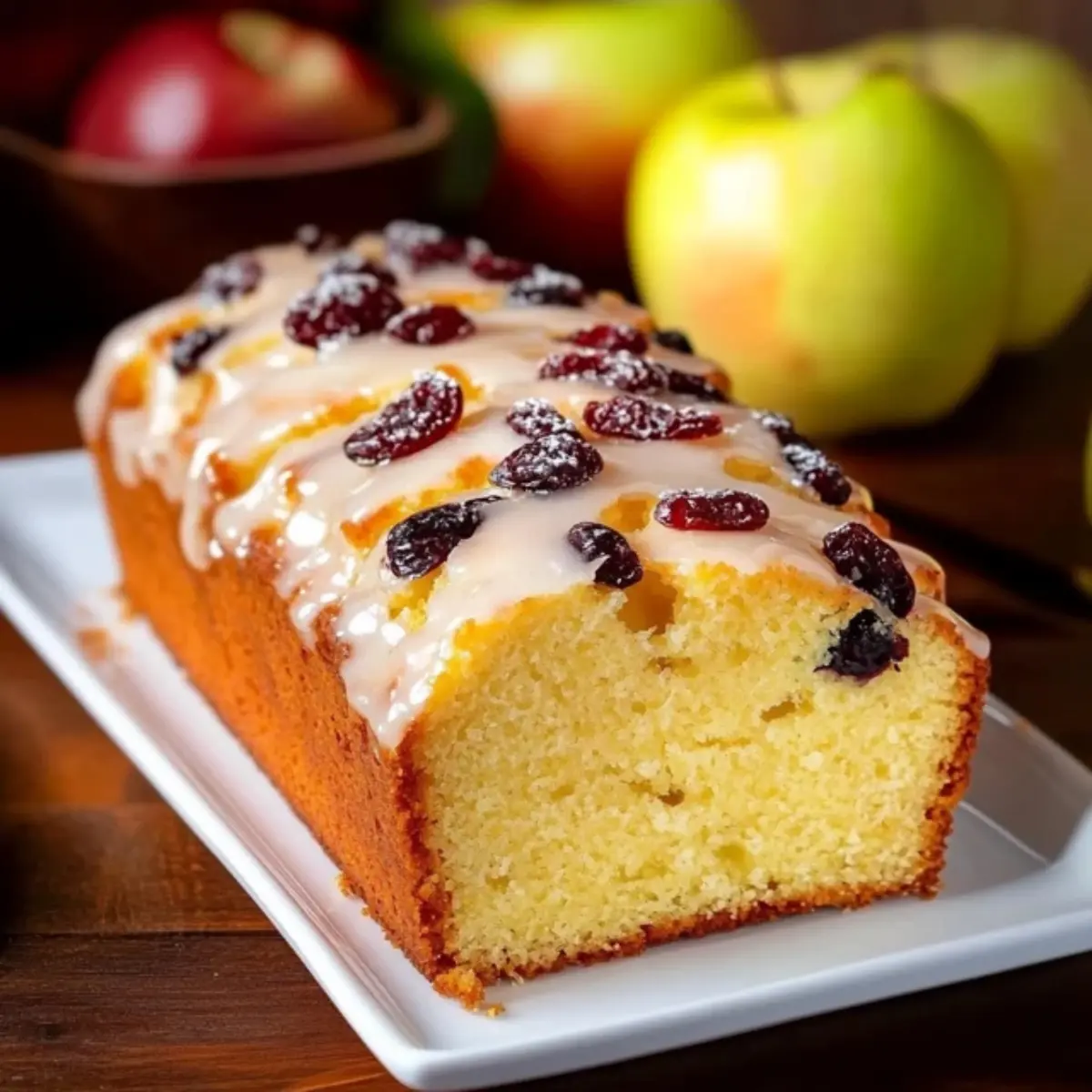 Babka cytrynowa z lukrem i bakaliami