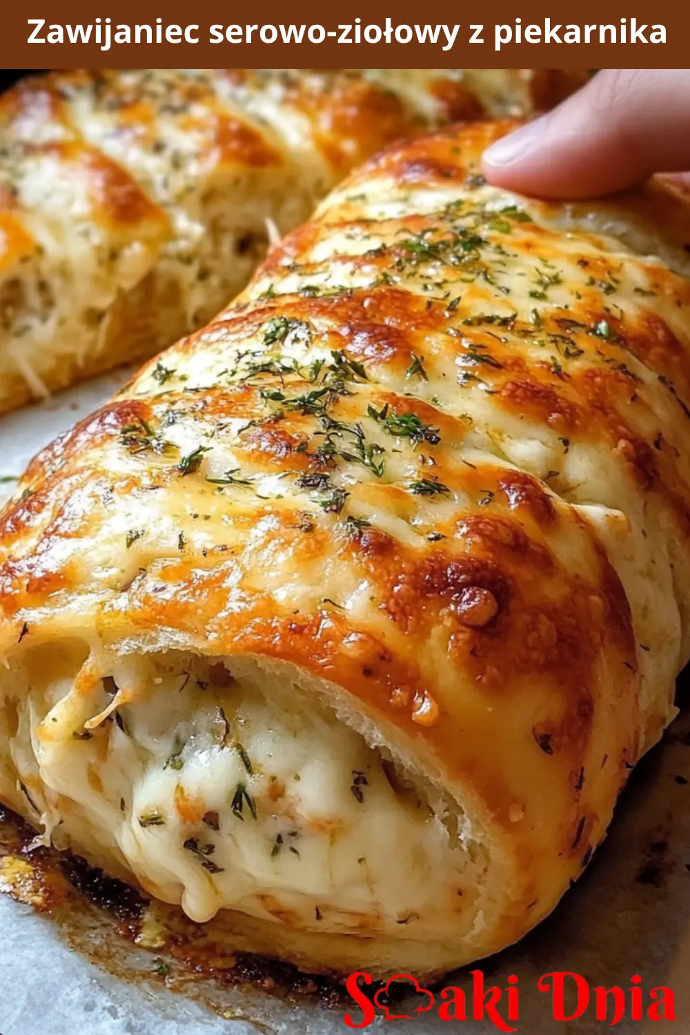 Zawijaniec serowo-ziołowy z piekarnika