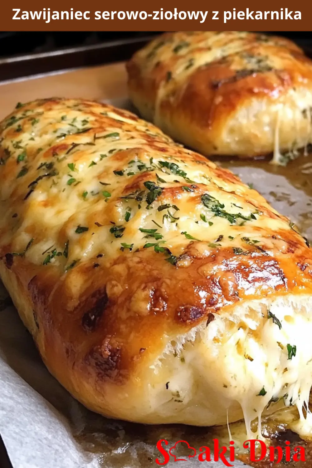 Zawijaniec serowo-ziołowy z piekarnika