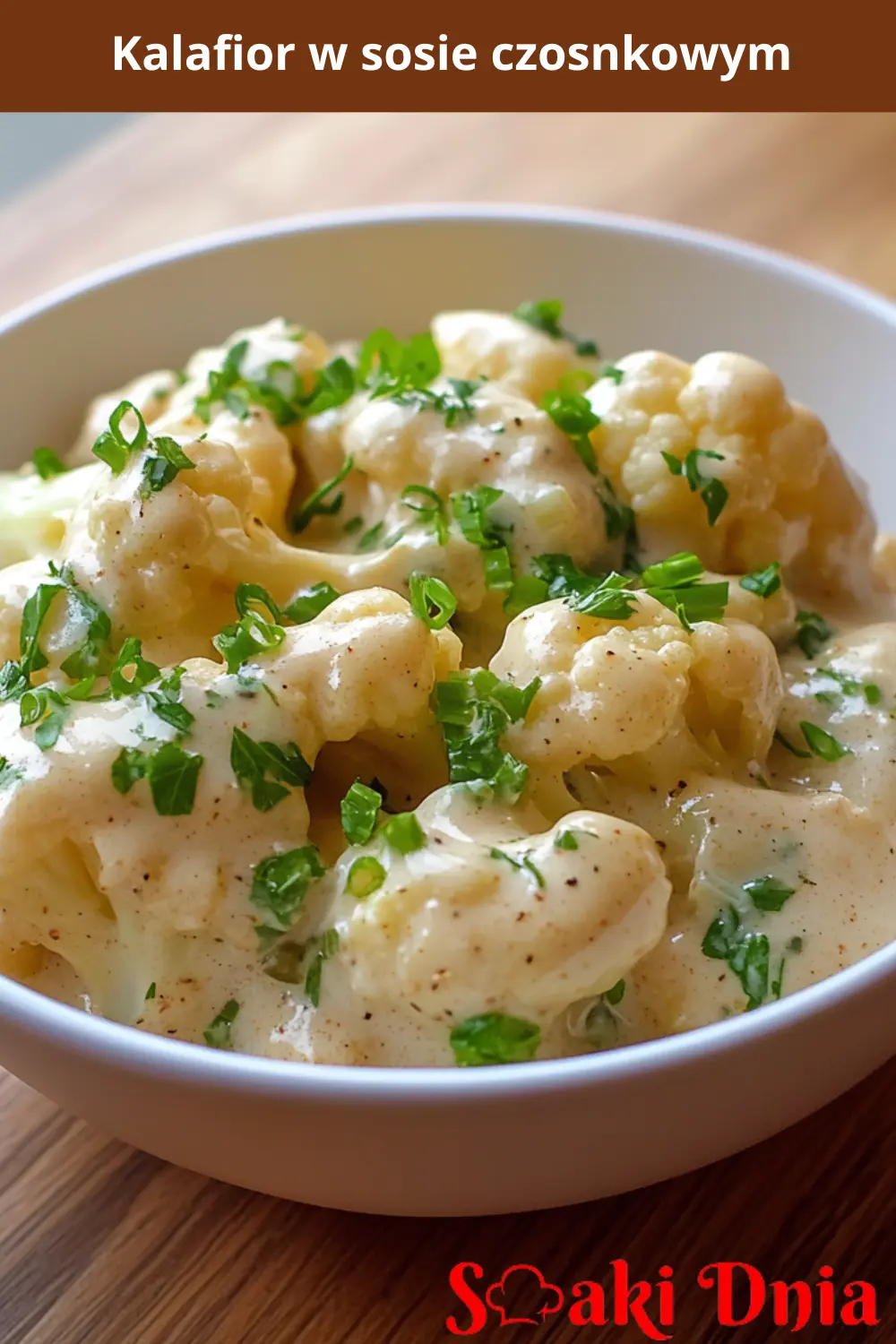 Kalafior w sosie czosnkowym