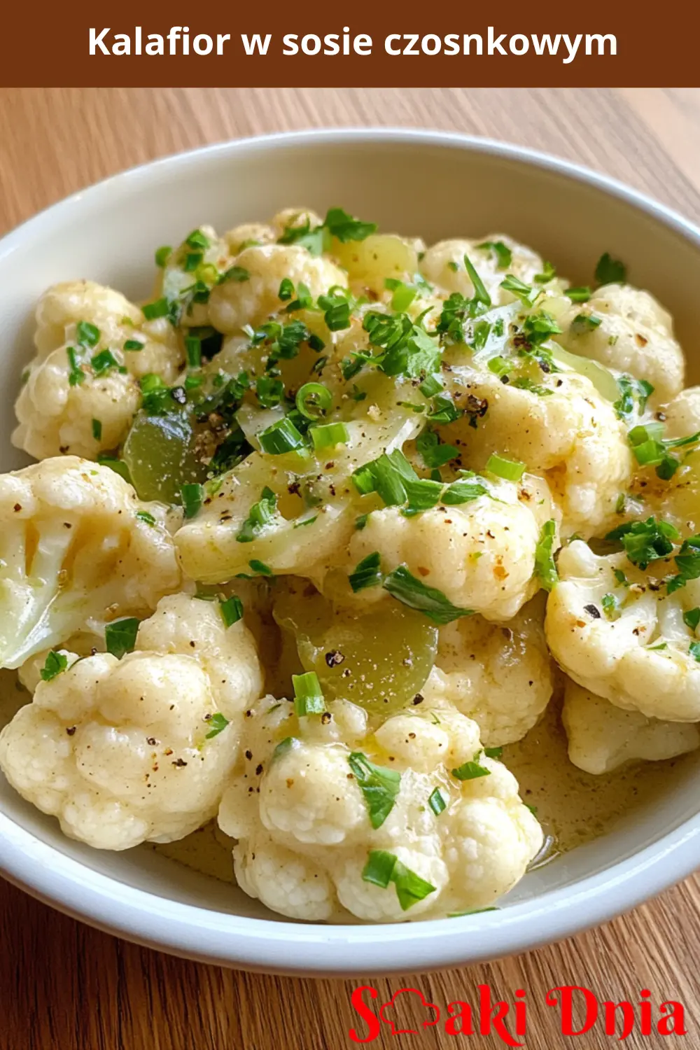 Kalafior w sosie czosnkowym