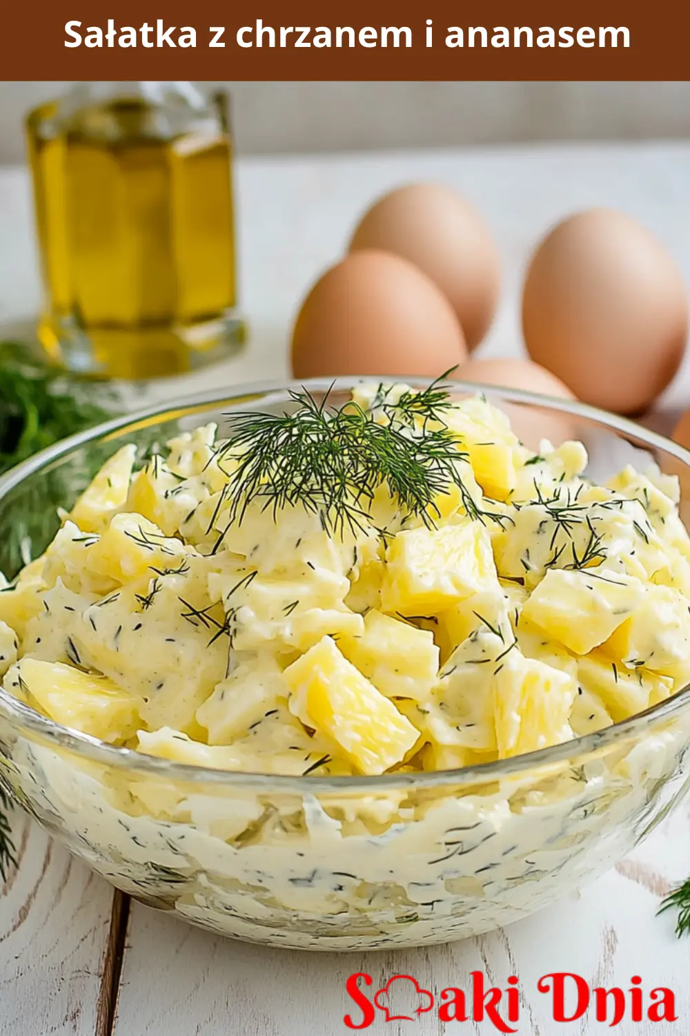 Sałatka z chrzanem i ananasem