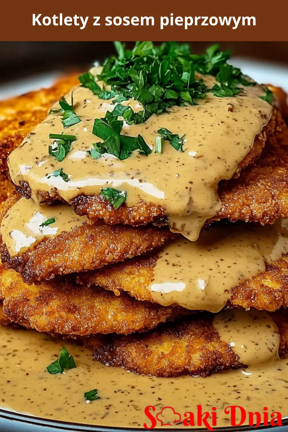 Kotlety z sosem pieprzowym