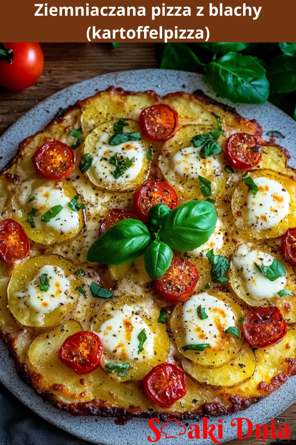 Ziemniaczana pizza z blachy (kartoffelpizza)