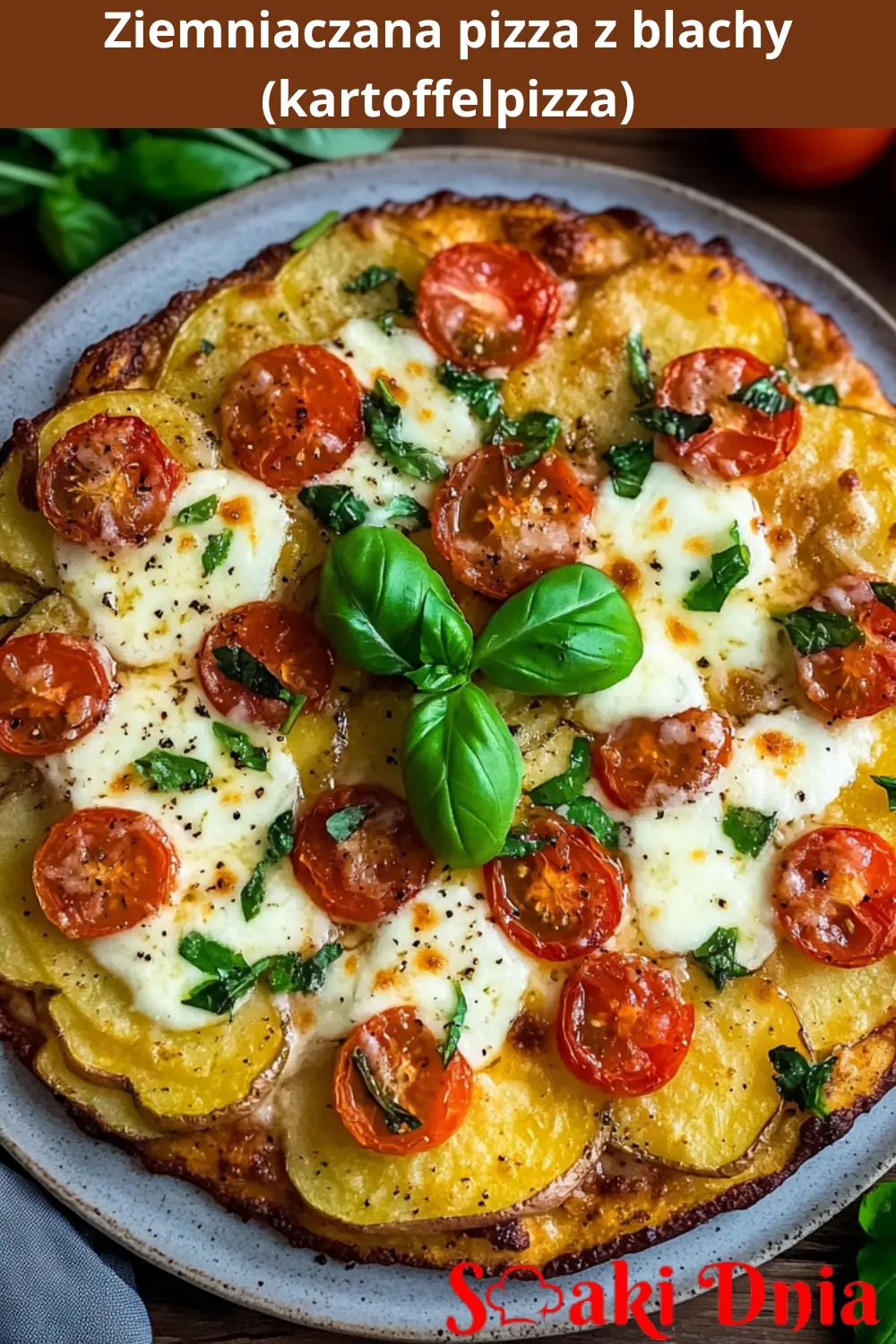 Ziemniaczana pizza z blachy (kartoffelpizza)