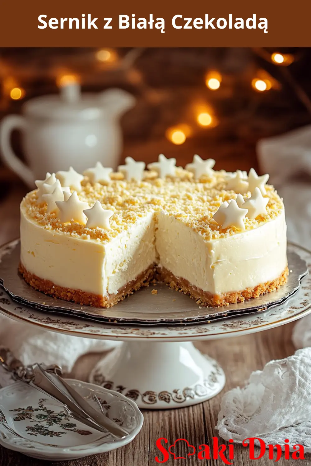Sernik z Białą Czekoladą